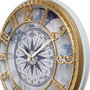 Wallity Hisar Compass Reloj de Pared Dorado y Azul